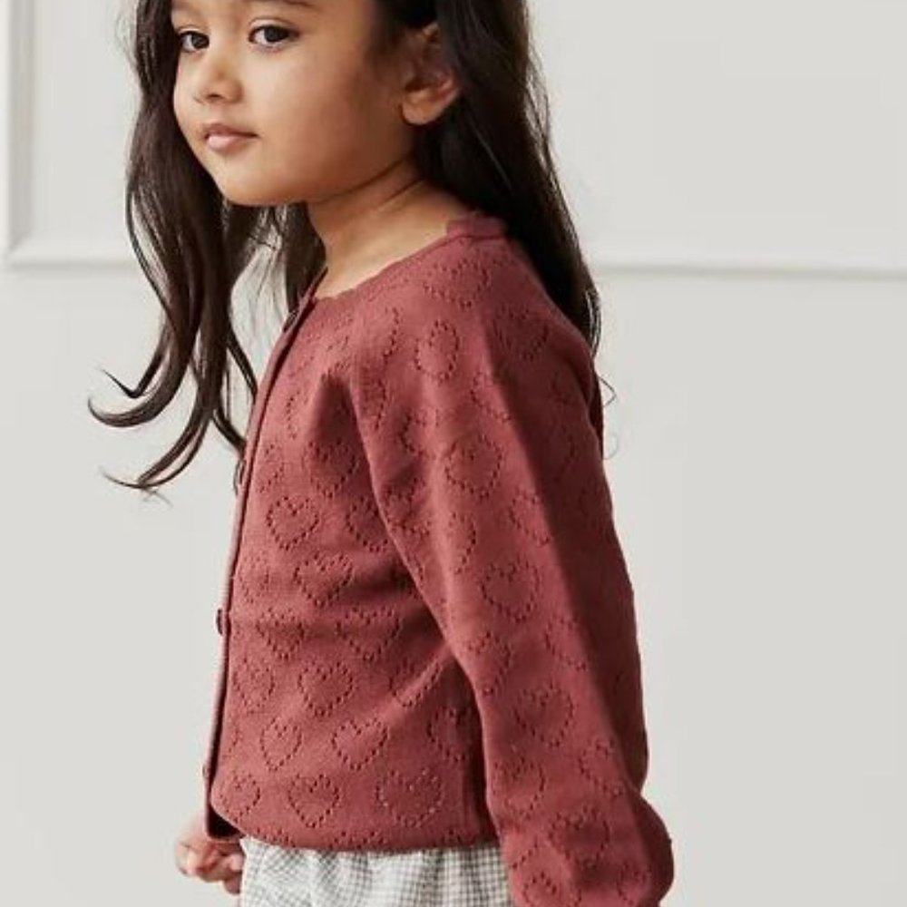 Jamie Kay Abigail Knitted Cardigan - Painted Cherry - Picture 3 of 3